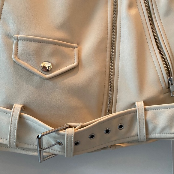 Zara faux leather moto jacket - Picture 3 of 6